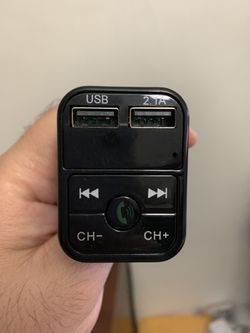 Wireless Bluetooth Car kit handsfree talk MP3 player fm transmitter dual car charger