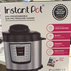 Instant Pot 6 Quart 6 In 1 Brushed Stainless 