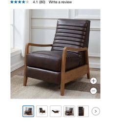 Henrik Leather Pushback Recliner