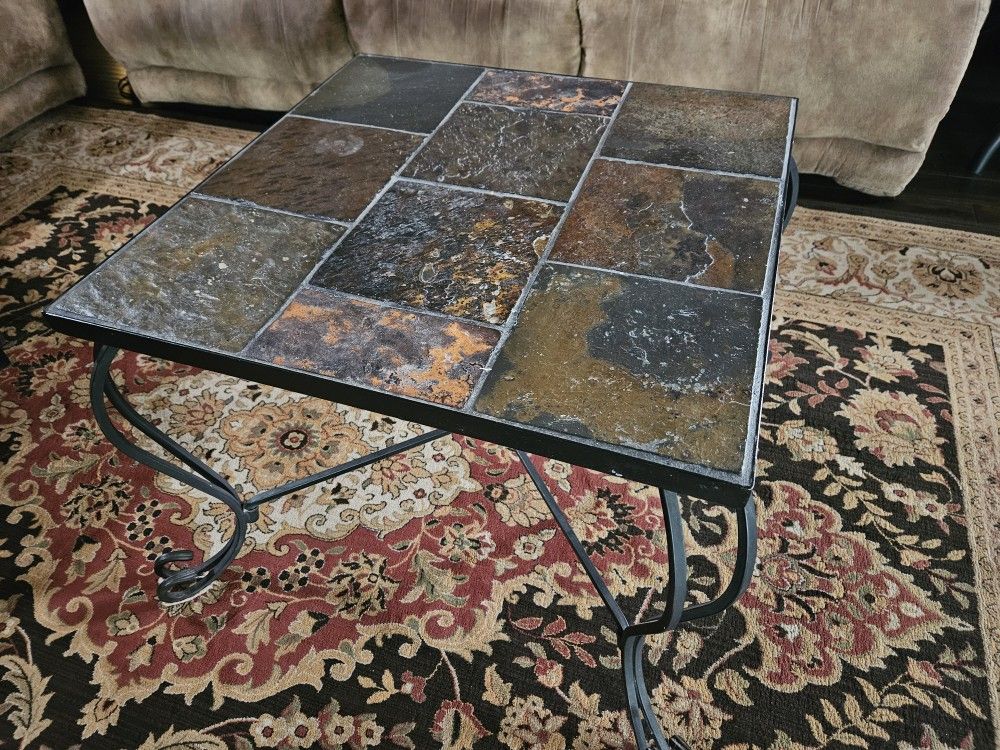 Two Ashley Furniture Tile End Tables