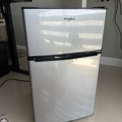 Two Door Whirlpool Mini Fridge