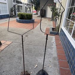 Vintage Metal Bird Cage Hanging Plant Stands $75 each