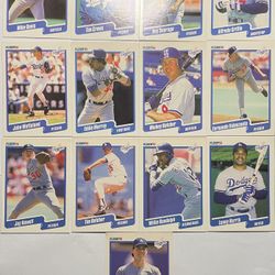 LA Dodgers 1990 Fleer Cards - Lot of 13