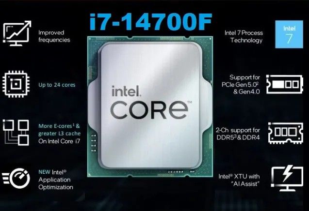 Intel Core i7-14700F β 20-Core CPU | Tested & Working