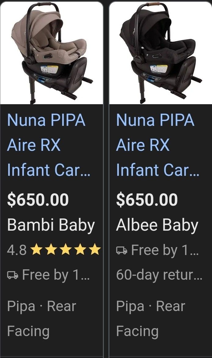 Nuna PIPER Aire RX Baby Seat 
