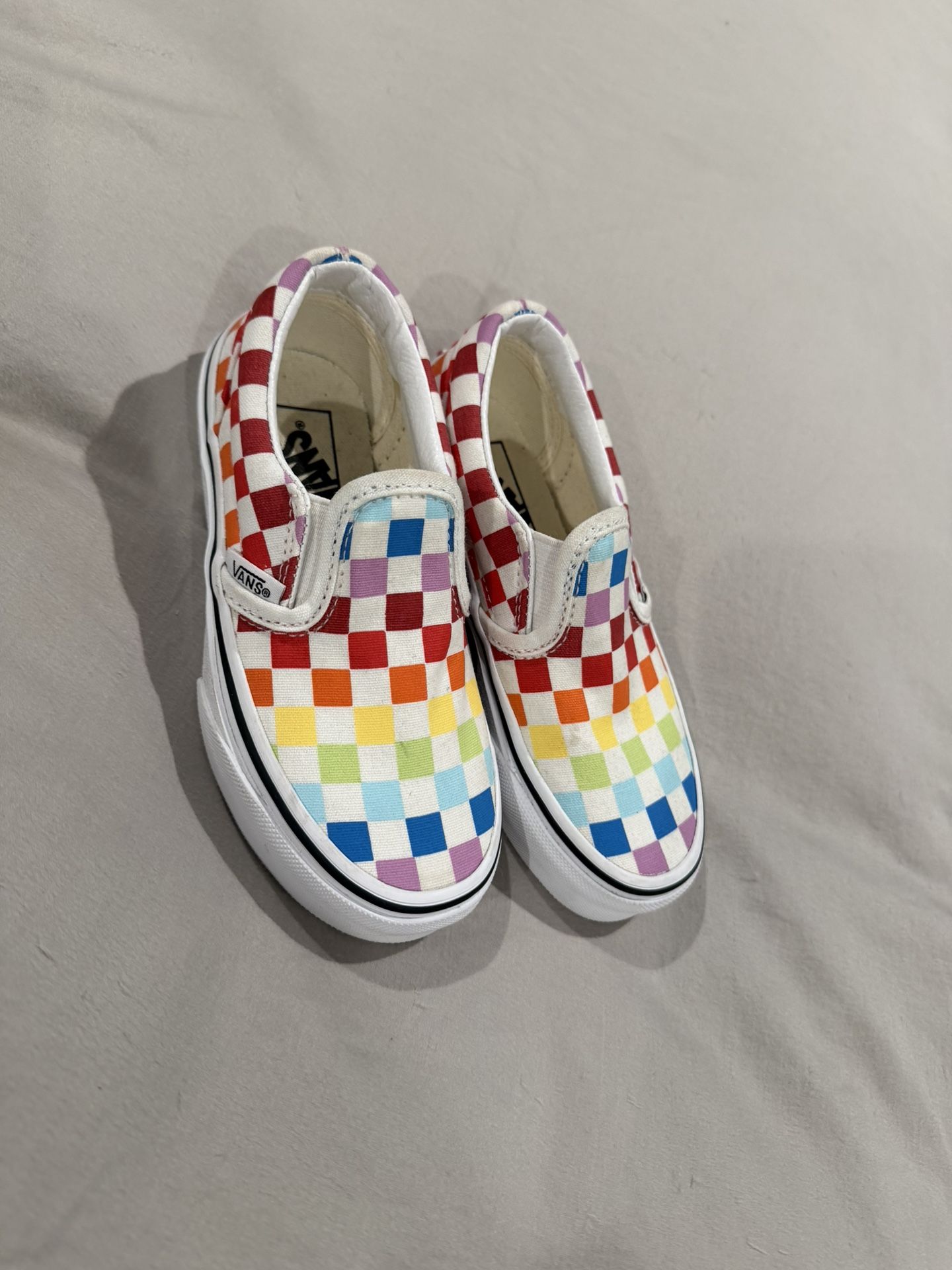Kids Checkered Vans 11c