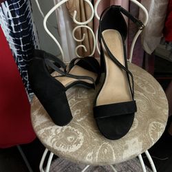 Black Block Heels Sz:11