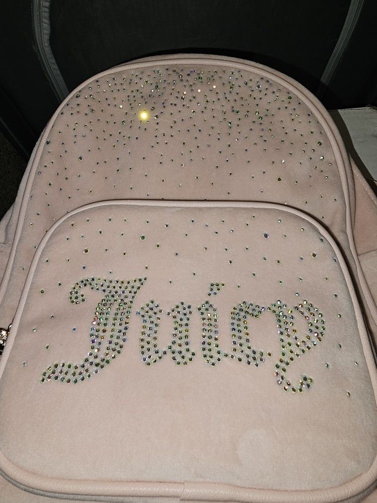 Juicy Couture Obsession Powder Blush Backpack With Rhinestones