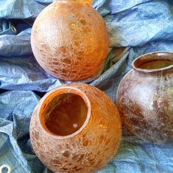 Old Gold Glass Light Globe 