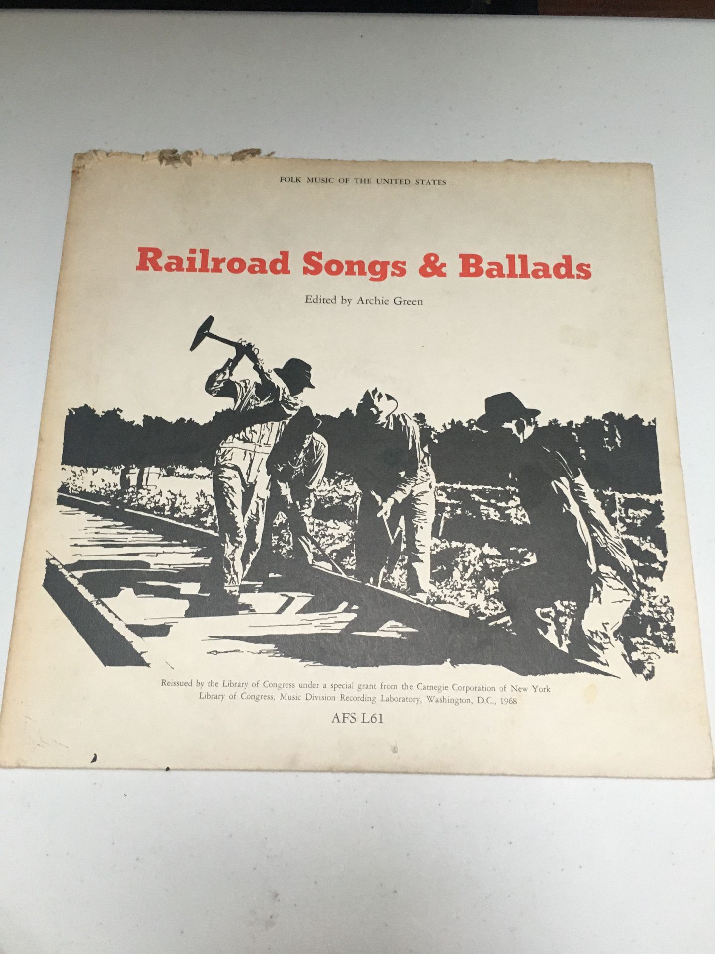 Railroad Songs and Ballads vinyl record