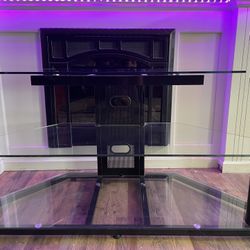 Glass 3 Tier Tv Stand 