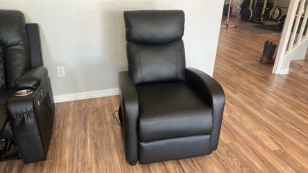 Leather Massaging Reclining Chair