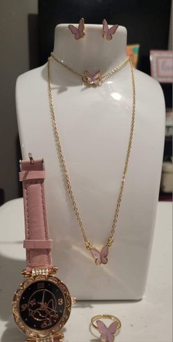 Butterfly 5 Piece Jewelry Set