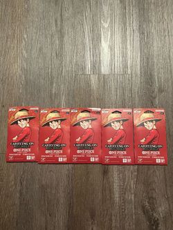 LOT OF 5 One Piece OP-13 Carrying on His Will Sleeved Booster Packs - SEALED