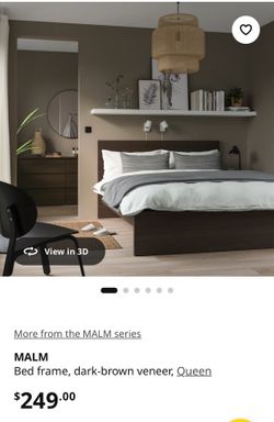 IKEA MALM Bed frame, dark-brown