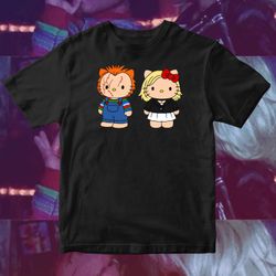 Hello Kitty Chucky And Bride Of Chucky T-Shirt