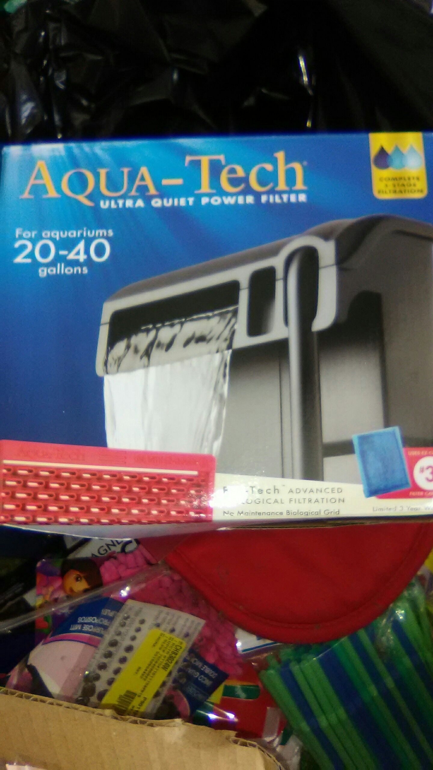 AQUA TECH 20-40 GALLON ULTRA QUIET FILTER