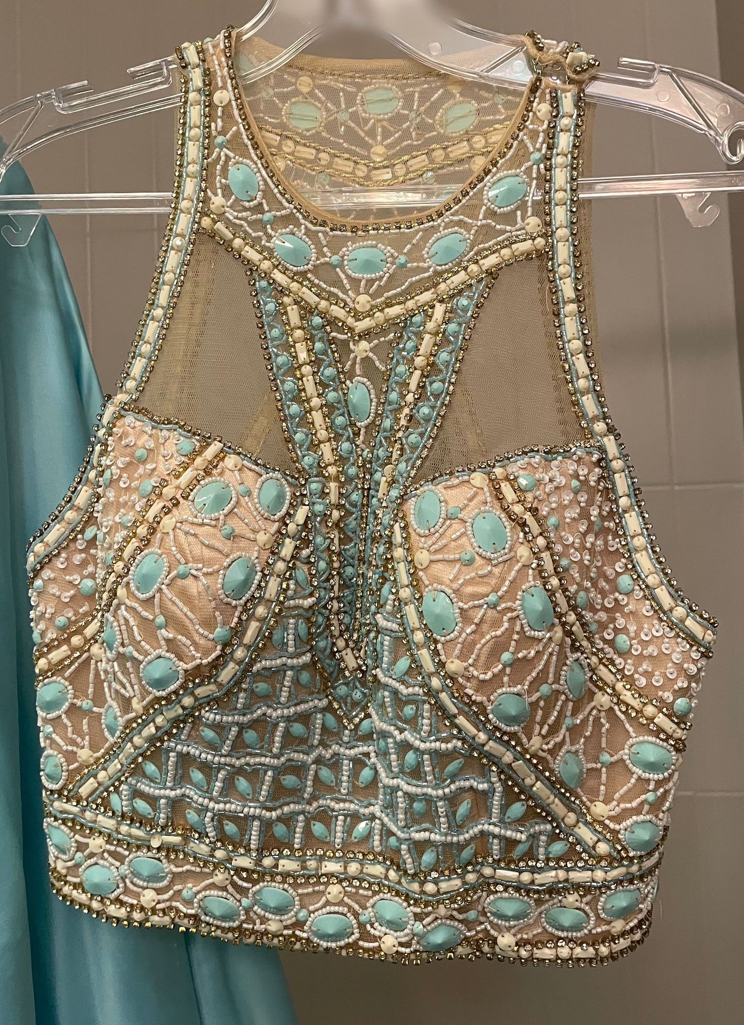 Elegant Top / Skirt Set + Shawl (3 Piece Set)