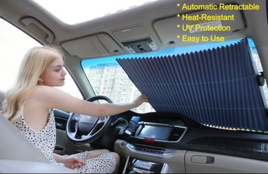 Retractable Car Windshield Sunshade Curtain