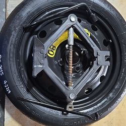 SPARE TIRE 15" WITH JACK KIT FITS 2012-2021 KIA RIO