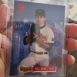 Mike Mussina '94 Topps Stadium Club Red Zone '95 Pinnacle Cards