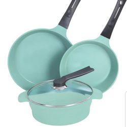 EURO COOK COOK POTS 4 PIECE SET NEW