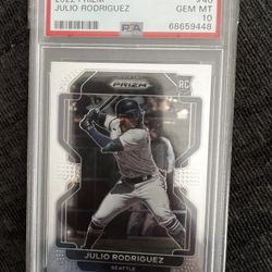 Julio Rodriguez Graded Trading Card 