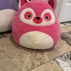 Pink Raccoon Squishmallow 