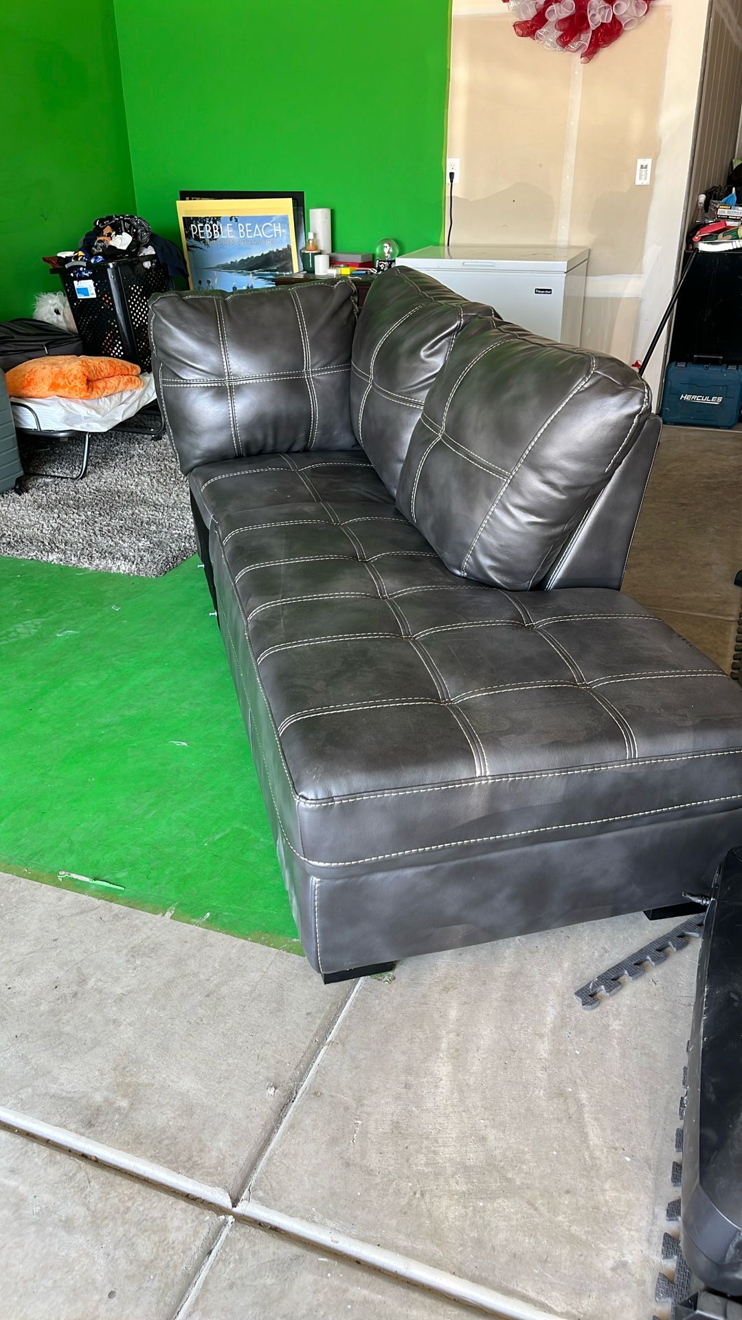 Leather Couch (partial)