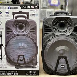 15″ Karaoke Bluetooth® Speaker w/ Tripod and Mic