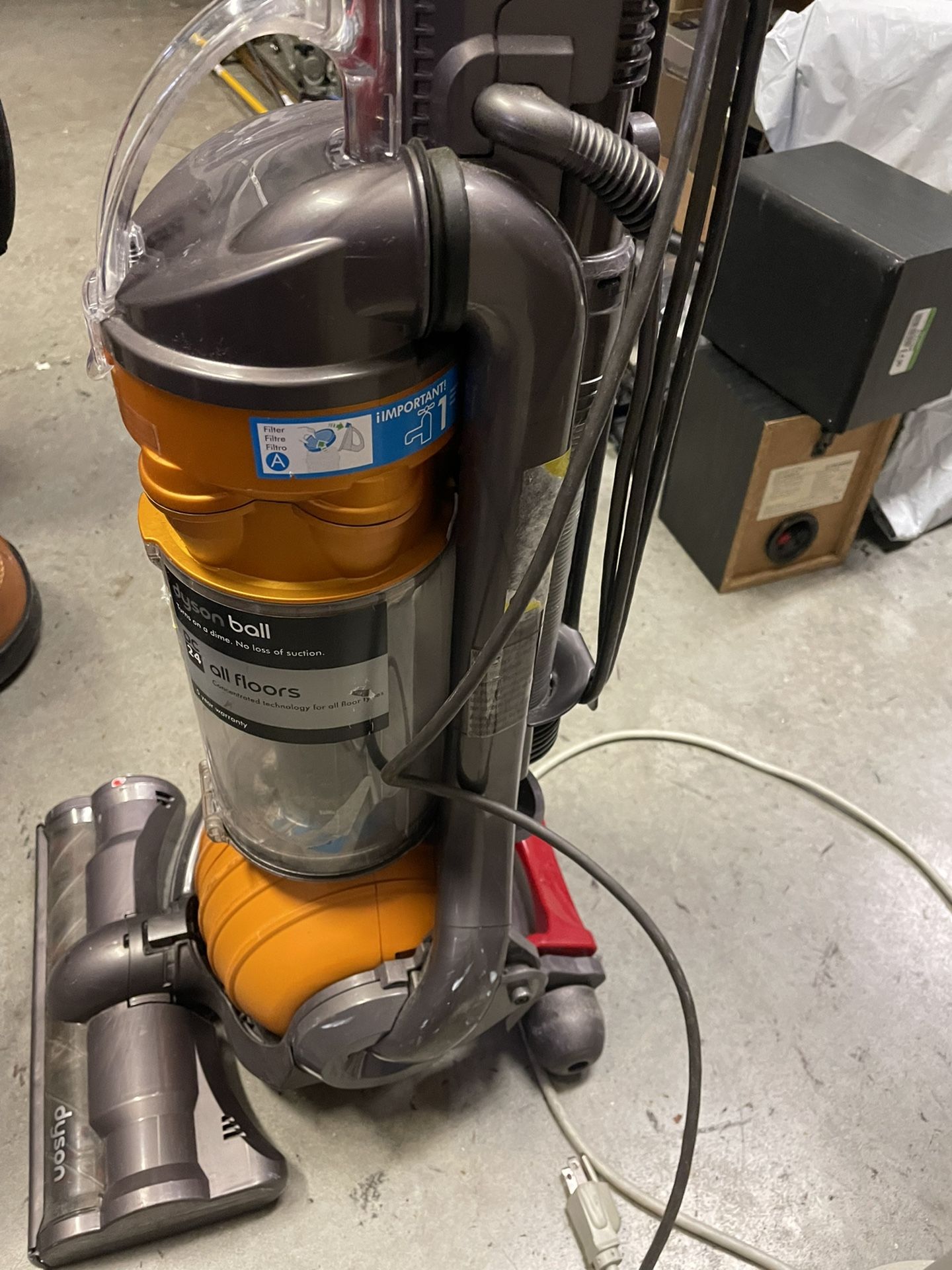 Dyson DC24 Ball All-Floors Upright Vacuum Cleaner Orange