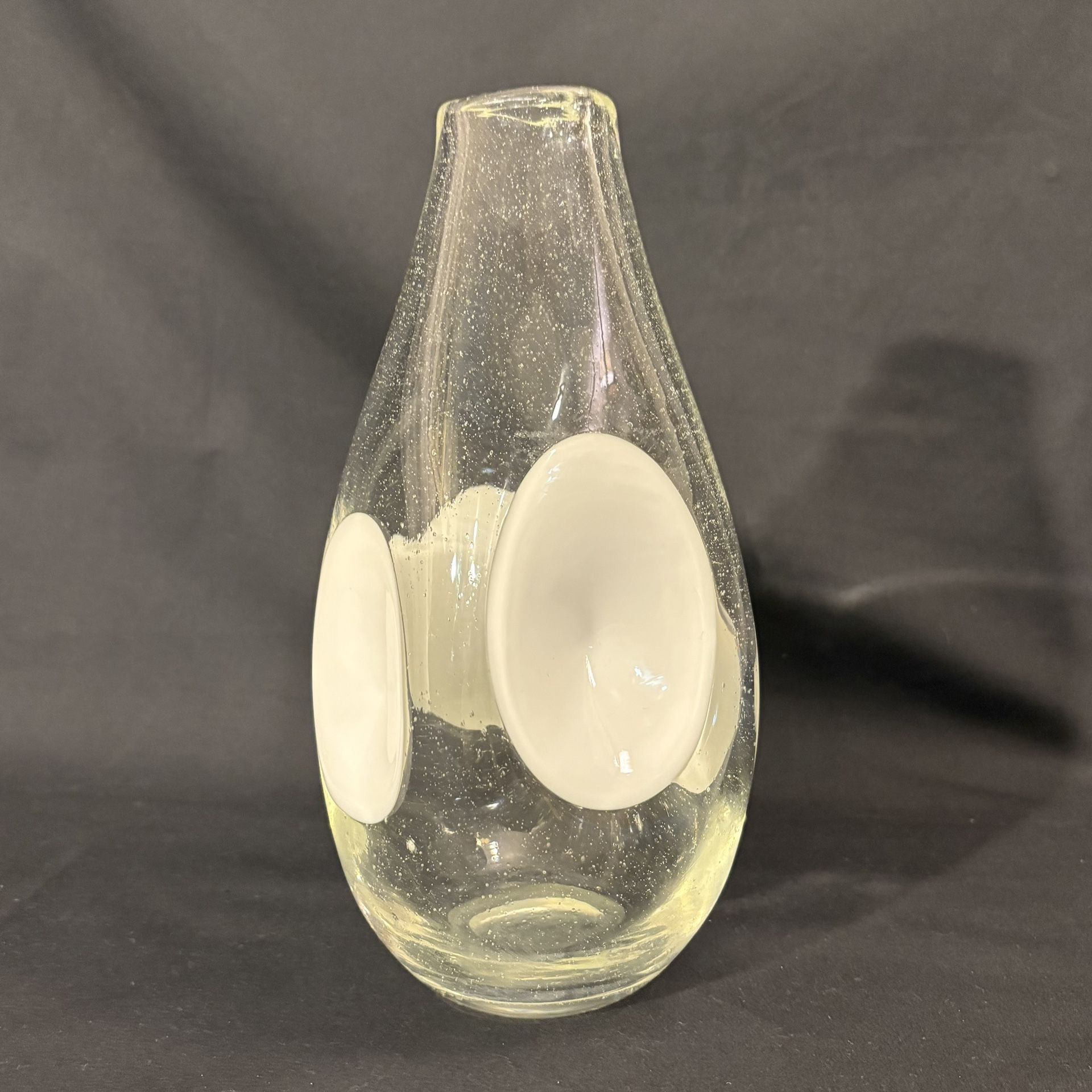 Mod Abstract Art Glass Vase