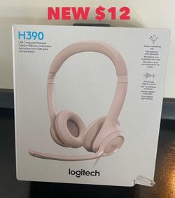 BRAND NEW Logitech H390 Gaming Headphones, Wired Headphones with Mic, USB Headset with Microphone for PC, Noise Cancelling Microphone for Video Meetin