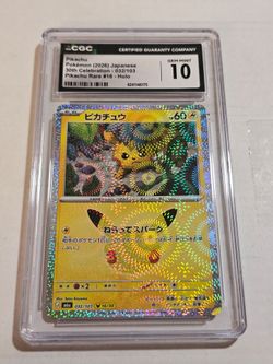 Pikachu Holo CGC 10 Gem Mint Pokémon Card