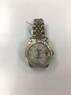 Pre owned ladies rolex watch 31 mm midsize box & paper