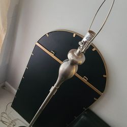 5ft Stainless Steel Standing Floor  Lamp w shade