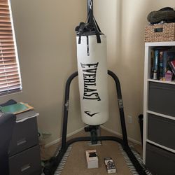 $400 Elite Punching Bag + Stand + Gloves