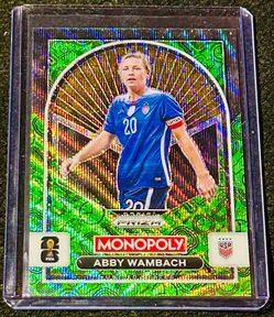 Abby Wambach Four Corners Green Wave Holo Prizm 2026
