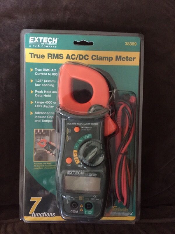 Extech true rms AC/DC clamp meter new