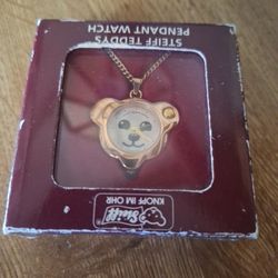 STEIFF 1993 Teddy Pendant Watch w/ Original Steiff Packaging