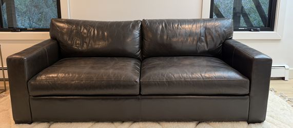 Crate & Barrel Leather Sofa