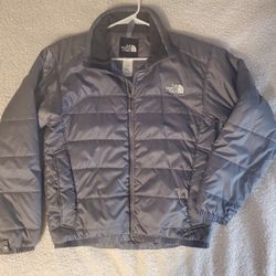 North Face Puffer Coat Grey/silver Men's Sz S