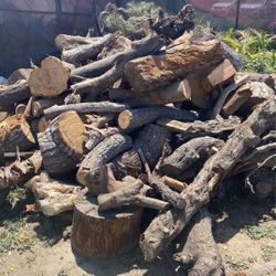 Dry firewood logs