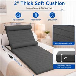 Electric Lifting Backrest for Bed, 2'' Thickened Soft Cushion
330 Lbs Load Capacity for Easily Getting up, 4-70° Adjustable Angle, Easy to Operate, Id