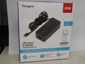 Targus 65W USB-C Laptop Charger - APA107BT New (37045)