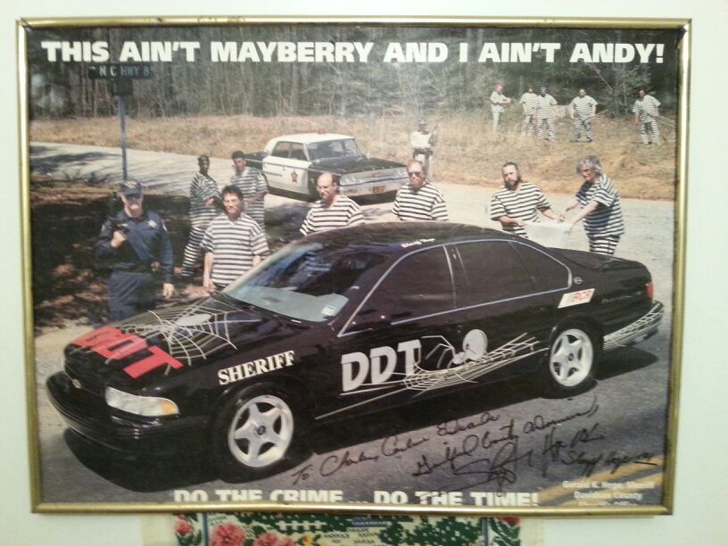 Framed Sheriff Hede Poster