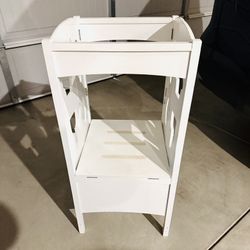 Costway Kid’s Step Ladder Stool (Solid Wood, Foldable, Height Adjustable)