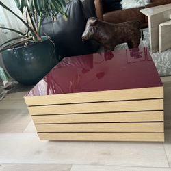 Postmodern Acrylic Top Coffee Table 