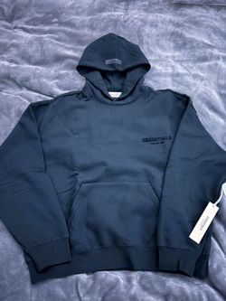 black essential hoodie