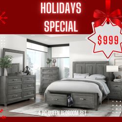 4 Pc Queen Bedroom Set 